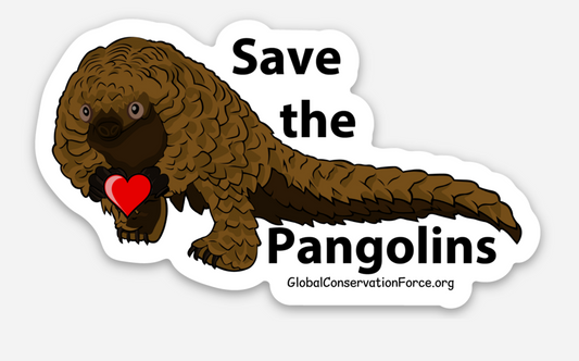 Save The Pangolins - Vinyl Die Cut Sticker