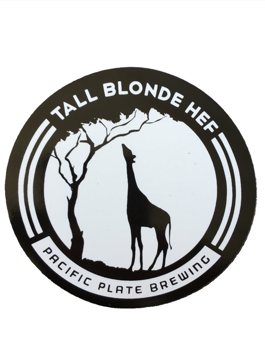 Tall Blonde Hef - Sticker