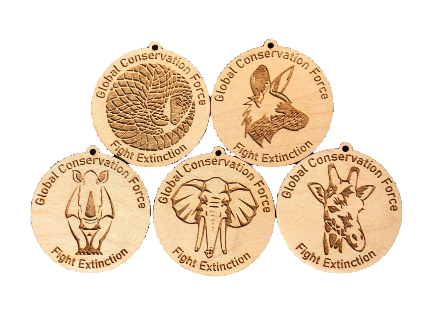 Ornaments - Laser Etched Wood