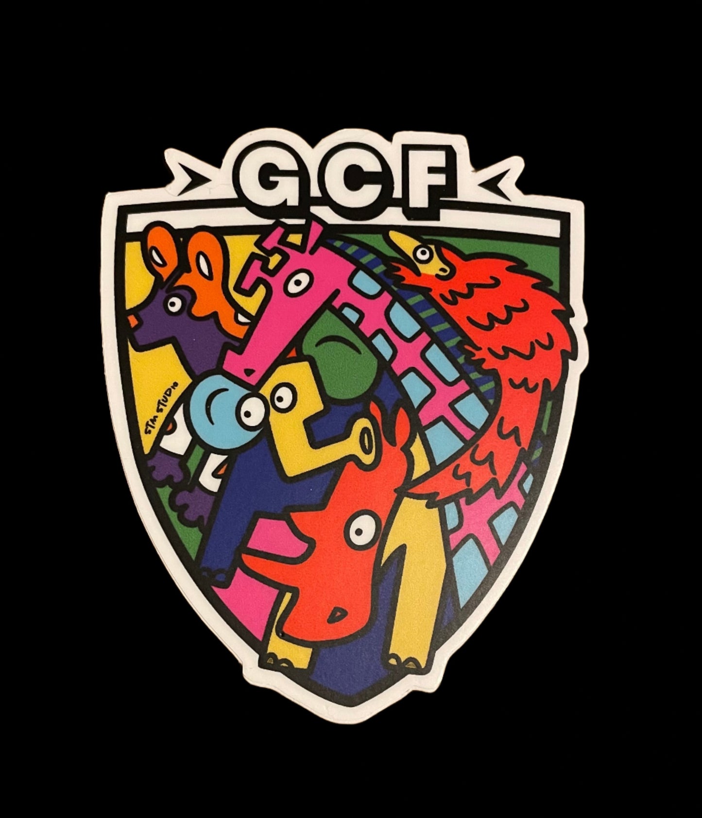 Animal Shield Vinyl Sticker