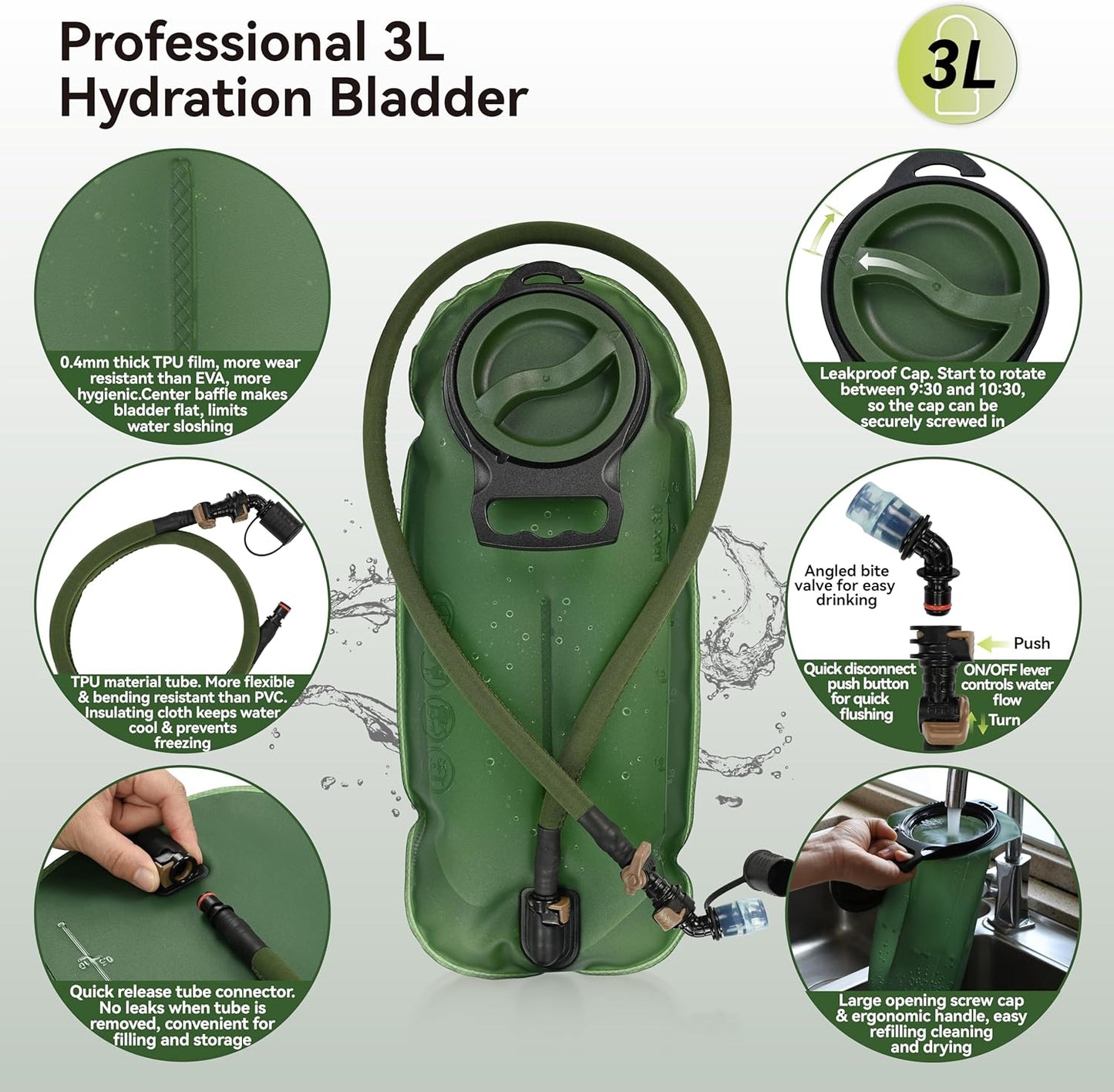 GCF Tracker Pack Kit - Pack, Hat, Patch, Hydration Bladder