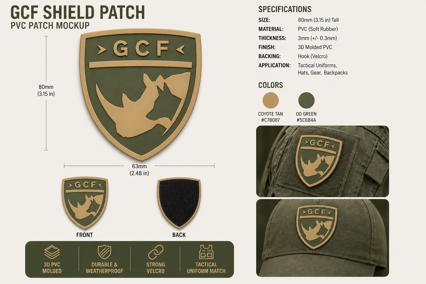 GCF K9 Shield Patch