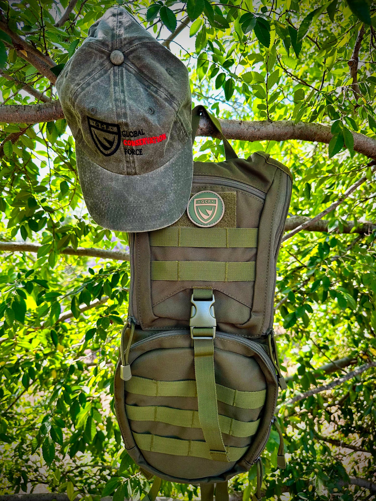 GCF Tracker Pack Kit - Pack, Hat, Patch, Hydration Bladder