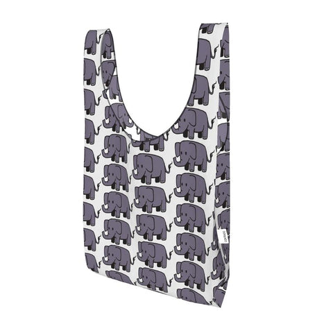 Elephant Art Reusable Shopping Bag