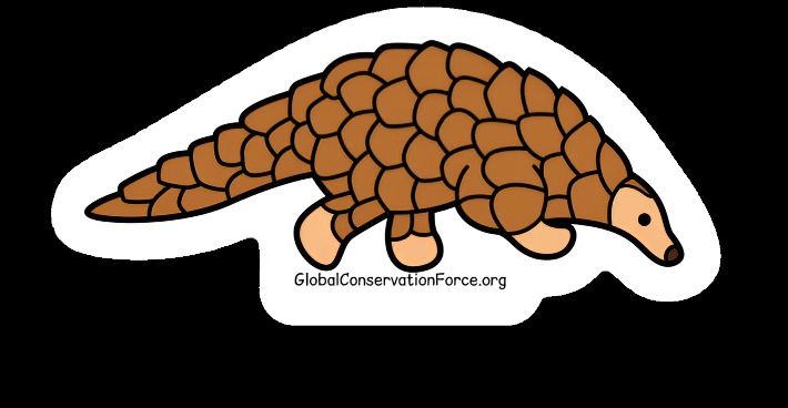 Pangolin - Vinyl Die Cut Sticker