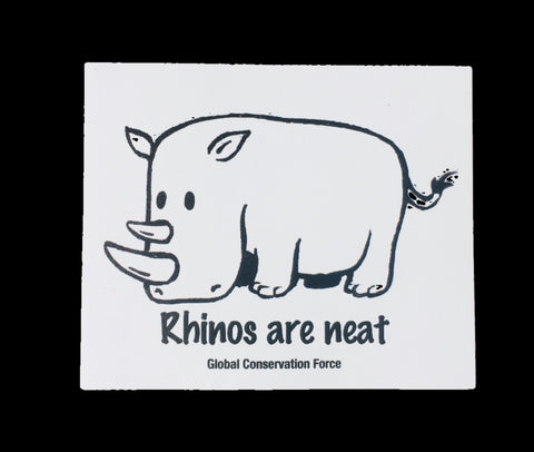 “Rhinos Are Neat” Sticker
