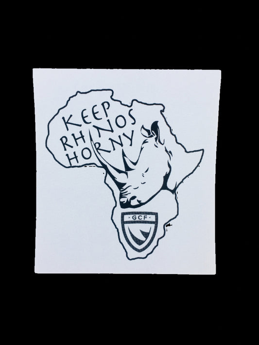 “Keep Rhinos Horny” - Africa Sticker