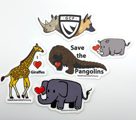 Animal Conservation Sticker Pack